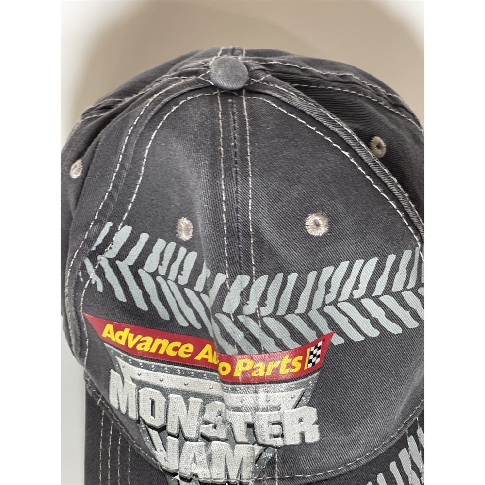 Monster Jam Advance Auto Parts Hat Washed Tire Tread Distressed Baseball Cap - Picture 5 of 12